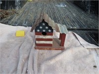 American Flag Bird House