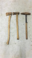 2 Vintage axe  & mallet?