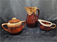 Pottery Pitcher Cream & Sugar