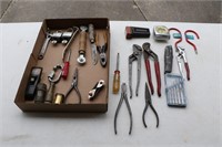 Tools - pliers, tape measure, screwdrivers, etc.
