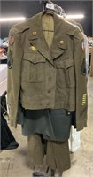 Vintage Military Uniform Jackets & Coat.