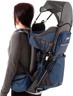 Hiking Baby Carrier Backpack - Navy/Grey