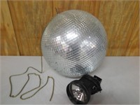 DISCO BALL WITH SPOTLIGHT