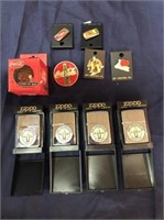 LOT OF (4) ROOT 100-YEAR ZIPPO LIGHTERS, (4)