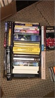 Box of DVDs & VHS
