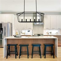 MELUCEE Farmhouse Chandeliers for Dining Rooms