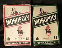 2 Vintage Monopoly Games