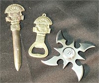 Brass Letter & Bottle Openers, Decorative Knife