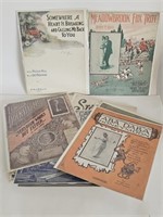 VTG SHEET MUSIC-GOOD SHAPE-15 SHEETS