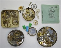 Lot of Assorted Watch Gears & Parts
