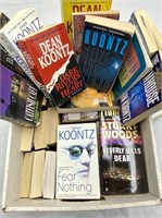 Box of Various PB Books Including Dean Koontz, N