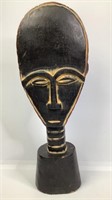 Carved Wooden Ghana Foase Bust