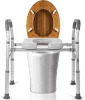 Adjustable Toilet Seat Riser, Raised Toilet Seat