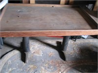 Wood top, Iron leg table