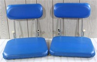 Blue Padded Boat Seat