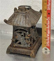 Small cast iron candle pagoda