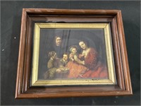 Framed Rembrandt Family Portrait Print.