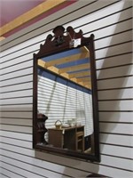 Hanging Wooden Mirror