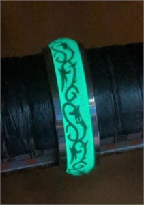 Glow in the dark ring size 10