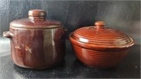 Monmouth Western Stoneware Covered Casserole &