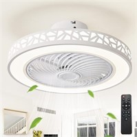 JUTIFAN Ceiling Fan with Lights Remote Control