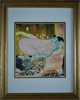 In the Manner of Gustav Klimt Original COA