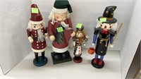(4) nutcrackers, (3) made in China, (1) unmarked:
