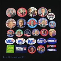 2004 George & Laura Bush Campaign Items (26+)