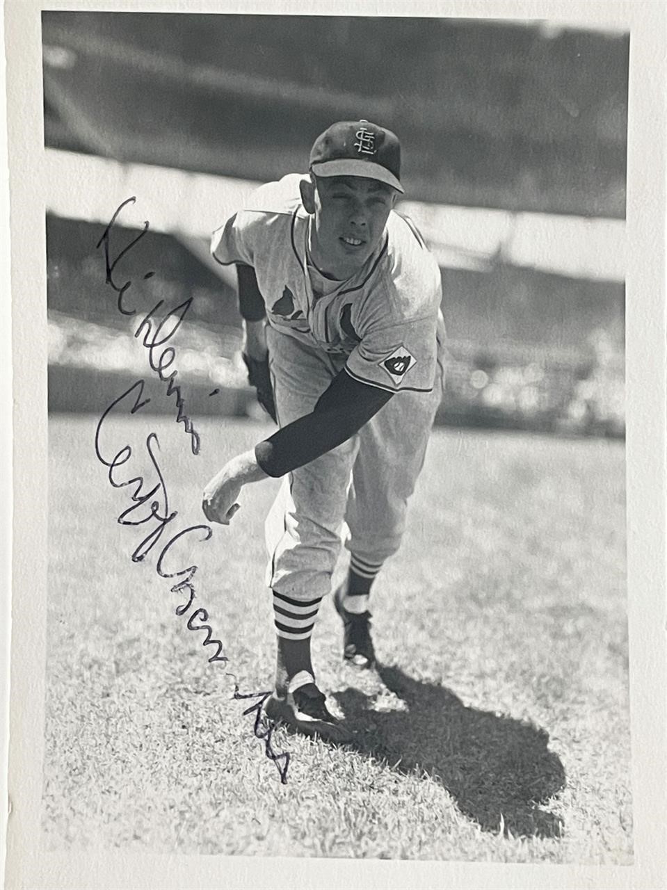 St. Louis Cardinal Cliff Chambers signed photo