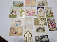 1900s Easter wishes postcards