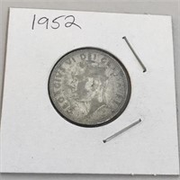 1952 Silver Canadian Quarter