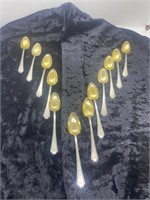 Set of 12 Sterling Spoons ,Weight 100 grams