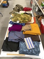 Fabric/Cloth Lot w/ Curtains