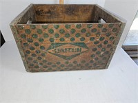 Daitch antique wood crate