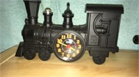 Galaxy train clock plastic