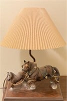 Clydesdale Horse Lamp - WORKS