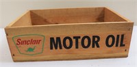 Wooden Sinclair Motor Oil box