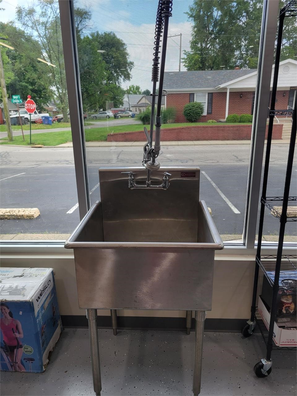 Griffin industrial stainless sink