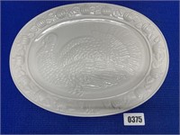 White Turkey Platter 14"x18"