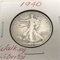 1940 WALKING LIBERTY HALF DOLLAR