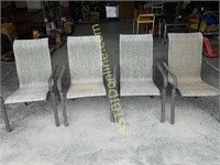 4 Stacking Patio chairs