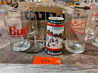 Budweiser Beer pitcher and mug lot