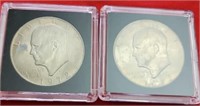 2-1972-D Eisenhower Dollars