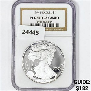 1994-P American Silver Eagle NGC PF69 UC