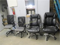 (4) Rolling Office Chairs.