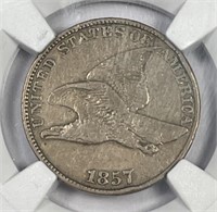1857 Flying Eagle Cent NGC VF details