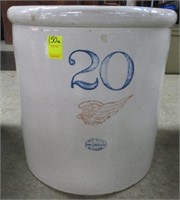 20 GALLON RED WING CROCK