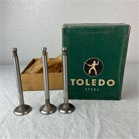 Toledo Steel NOS Flathead Valve Car Parts