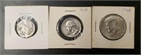 1968 Kennedy Half, 1958 Quarter & Buffalo Nickel