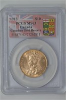 1913 $10 Canada Reserve PCGS MS63
